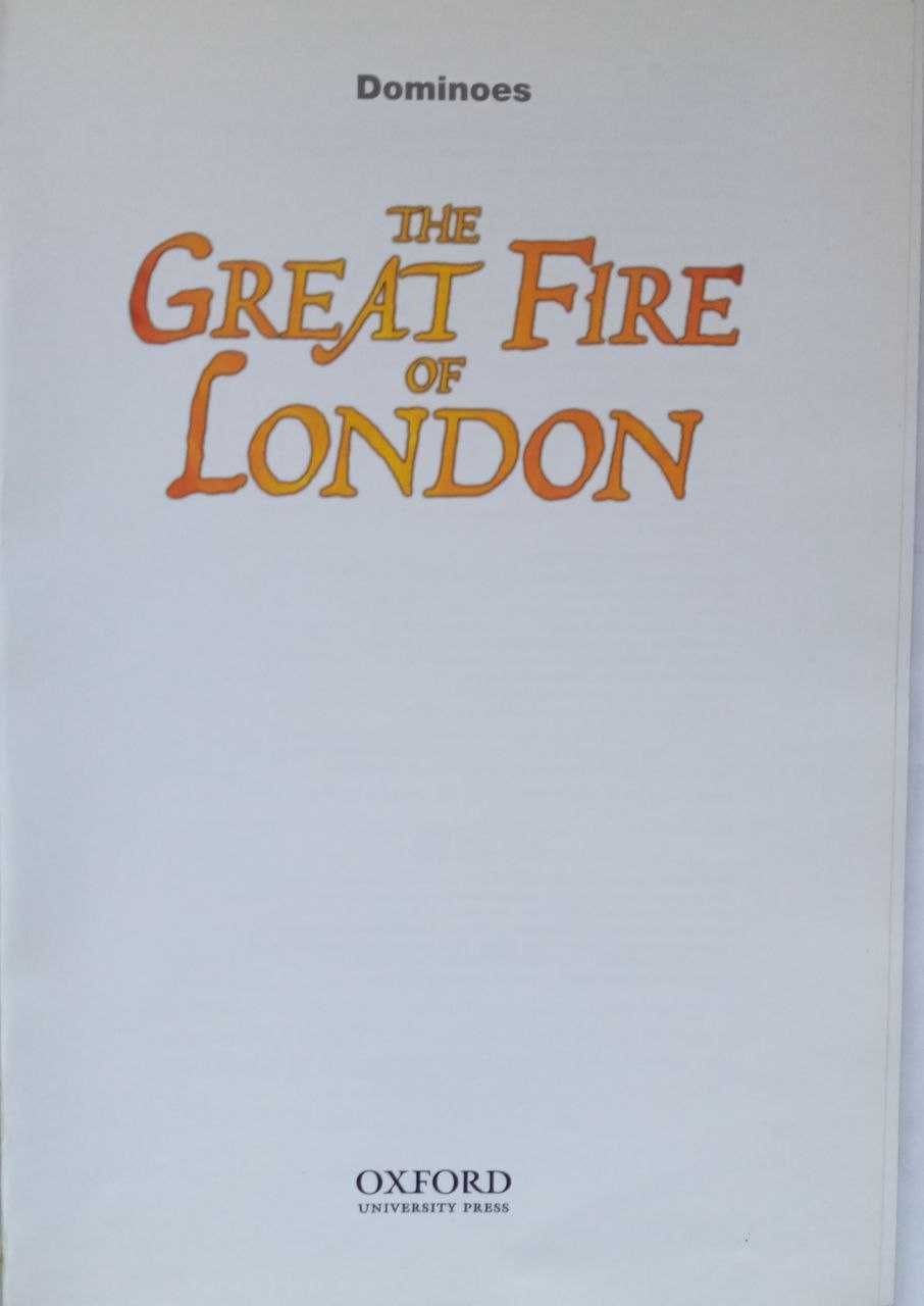 Книга англійською "Great the Fire of london" Oxford