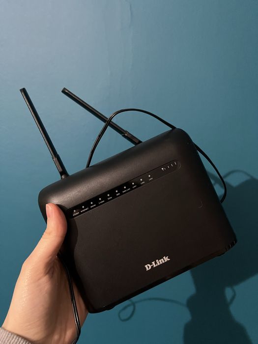 Modem tp link czarny z zasilaczem
