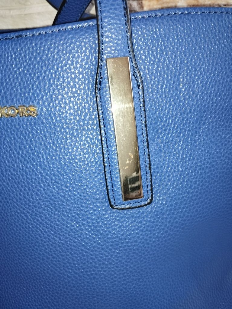 Michael Kors chabrowa duża torba shopperka