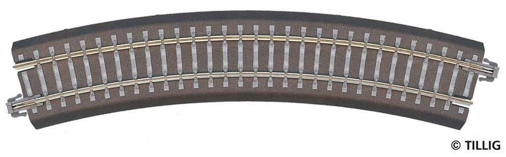 Tillig - B-Tor łuk R11 R310mm 30st - szary - TT 1:120 - 1 szt.