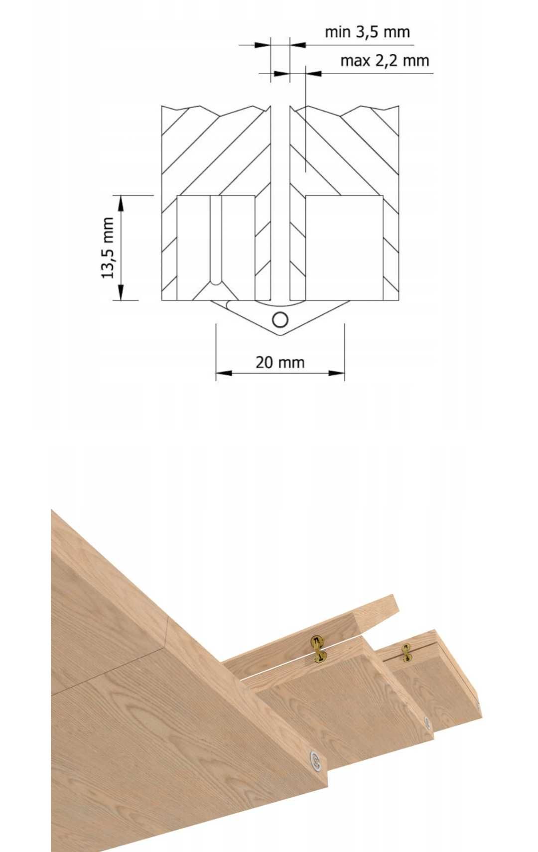 ZAWIAS ZYSA 12mm do płyt drewnianych o grubości od 17-22mm Häfele