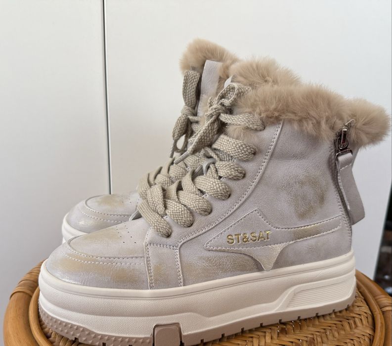 Зимові/зимние жіночі/женские черевики/ботинки на платформі 38,5/25 см