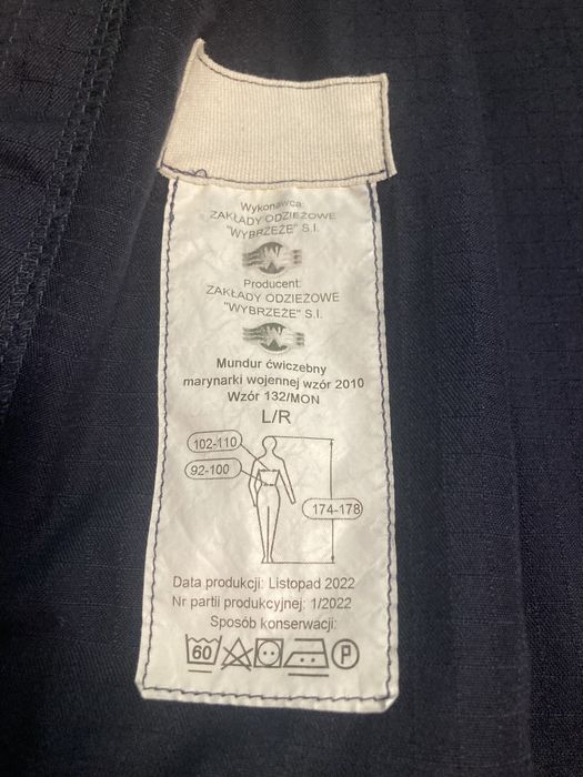 Mundur ćwiczebny Marynarki Wojennej L/R