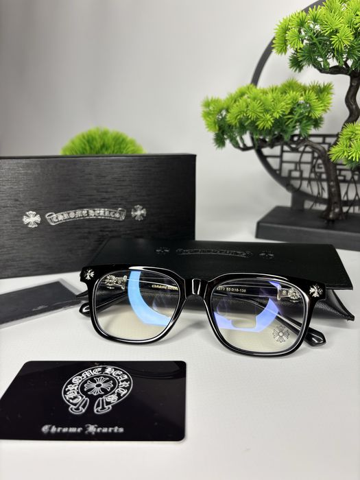 Очки Хром Хартс черные Chrome Hearts