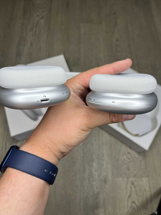Безпровідні навушники AirPods Max Silver без помилки iOS 17 Гарантія