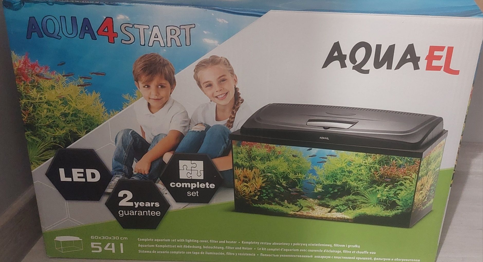 Akwarium 54l z wyposażeniem
