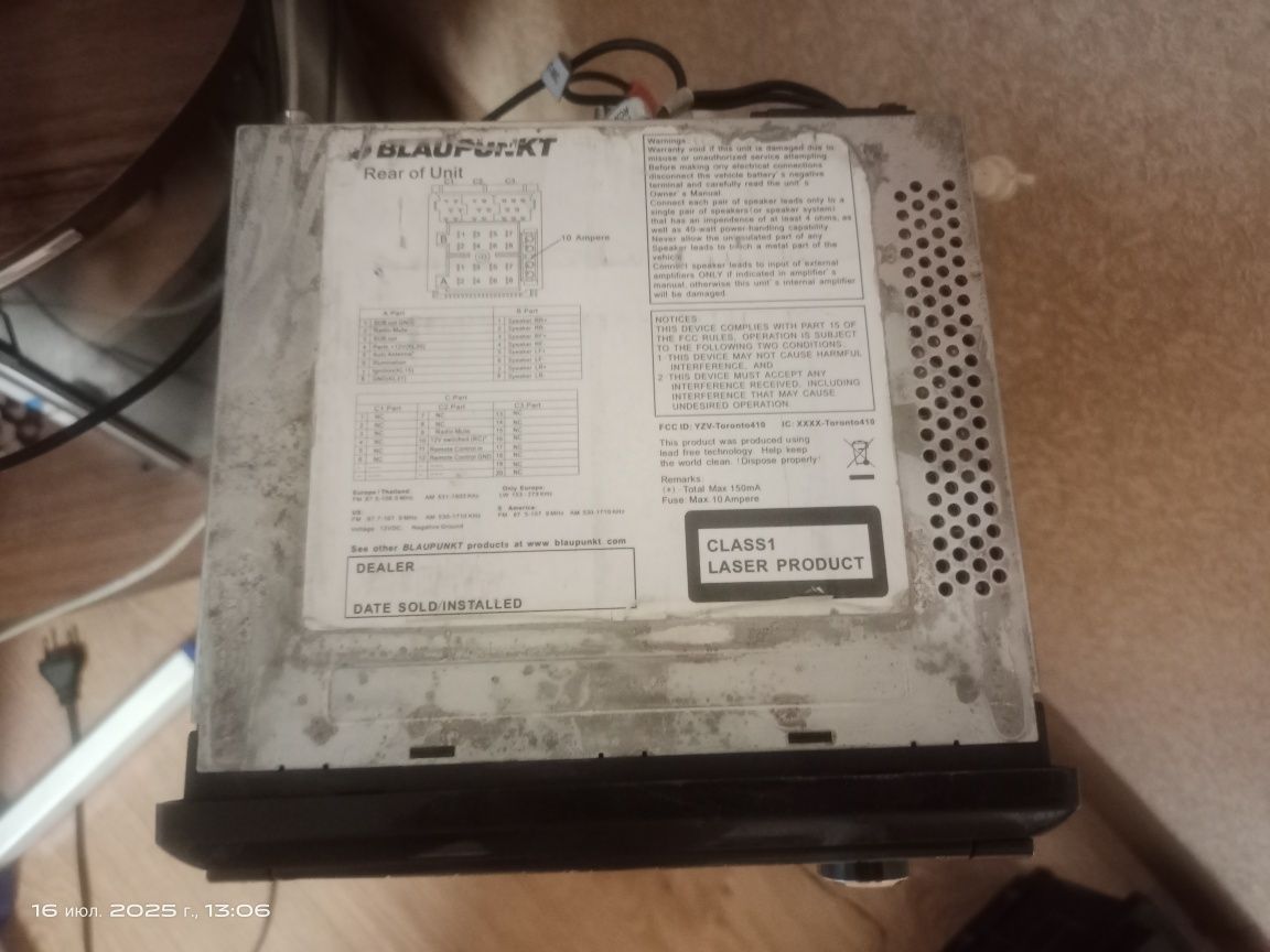 Автомагнитола Blaupunkt TORONTO 410 BT