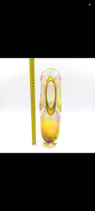 Unikat Jabłoński Ozdoba Szklana nie Wazon Rzeźba