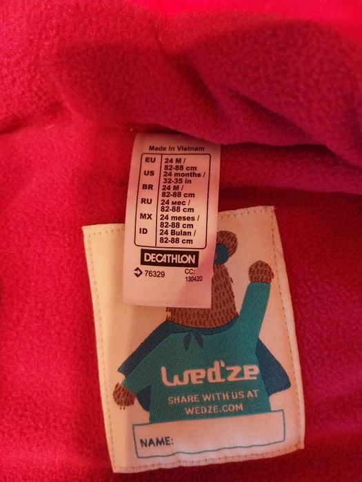 Kombinezon decathlon wed'ze 24m stan idealny