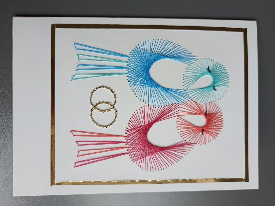 Ręcznie robiona kartka na ślub