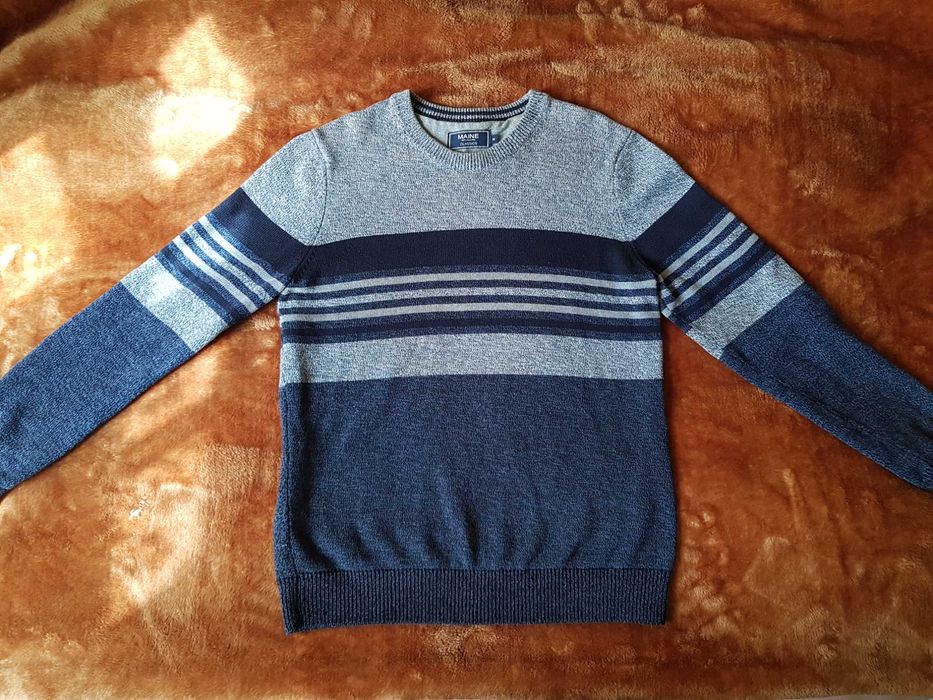 Sweter męski MAINE England M bawełna 100% ciepły