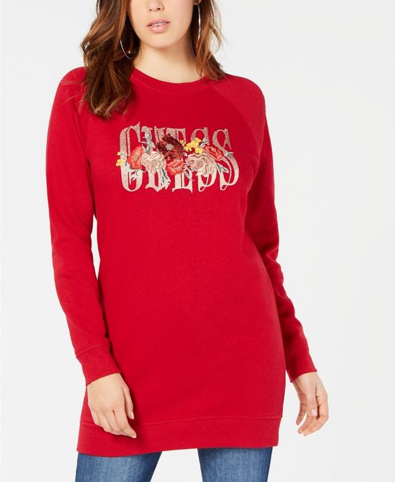GUESS оригинал. Новое платье женское свитшот туника на флисе M L