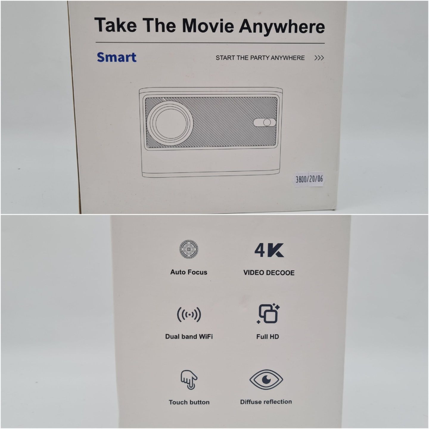Projektor A40 Air Wireless Screen Android iOS HDMI USB 4k