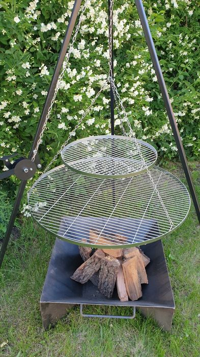 Ruszt do grilla nierdzewny okrągły 50cm -90 różne średnice do trójnogu