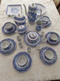 Przedwojenna śląska porcelana z Parowej/Tiefenfurt China blau