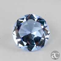 Pisa-papéis em cristal Rosenthal, forma de diamante Azul-claro, 6,2 cm