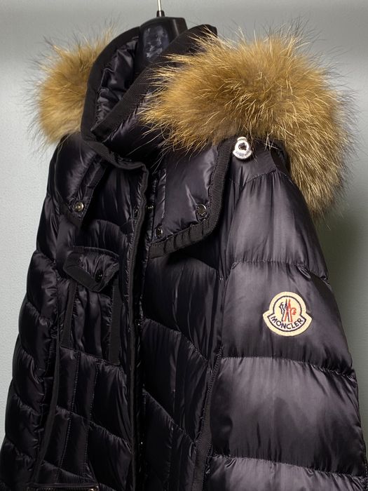 Пуховик жіночий Moncler Hermifur Оригінал