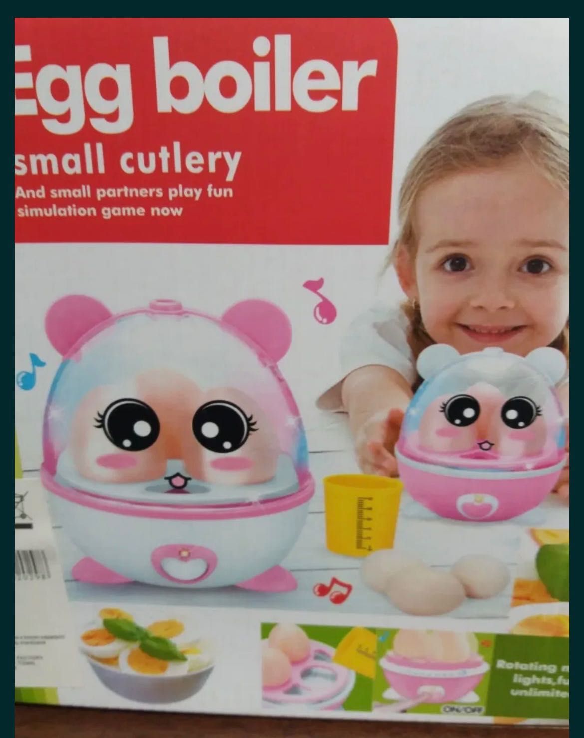 Egg boiler zabawka dla dzieci maszynka do gotowania jajek na baterię