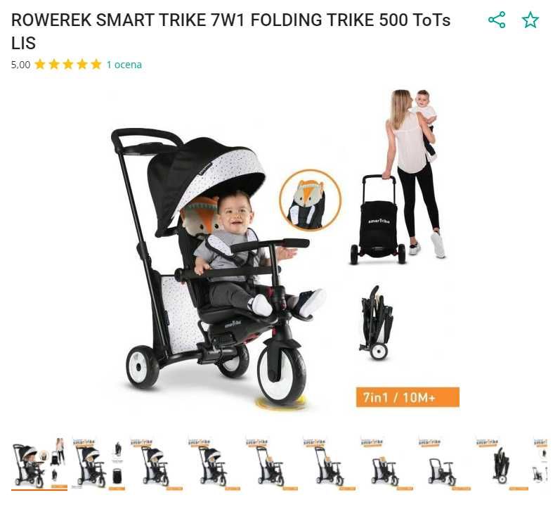 Rowerek Smart Trike 7w1