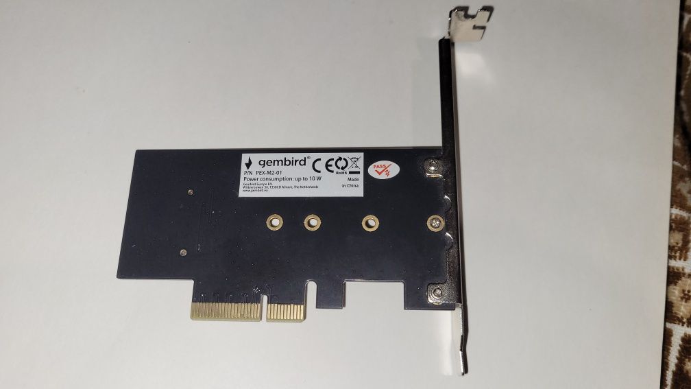Контролер перехідник PCIe x3 to M.2 Nvme Gembird