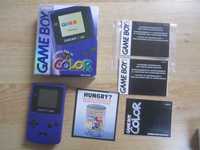 Konsola Nintendo Game Boy Gameboy Color Fioletowy Box Komplet USA BDB