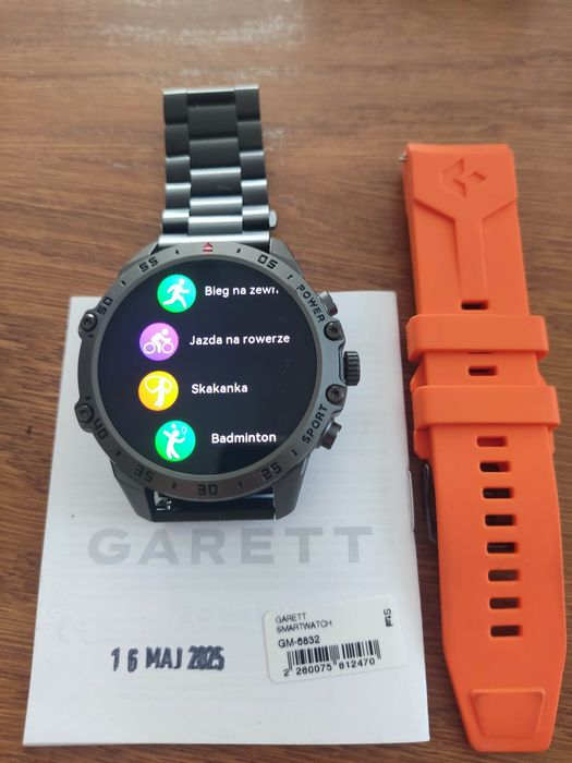 Smartwatch Garett V14 czarny stalowy