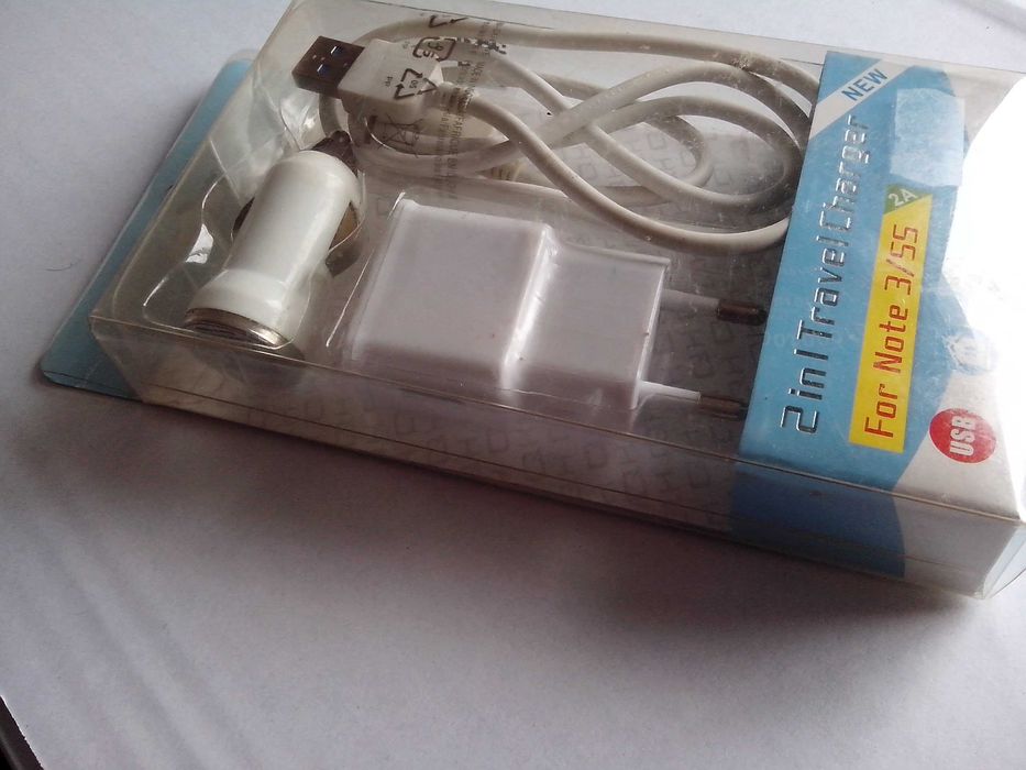 Carregador de Viagem 2 em 1 para Samsung Galaxy Note 3/55 (Novo)