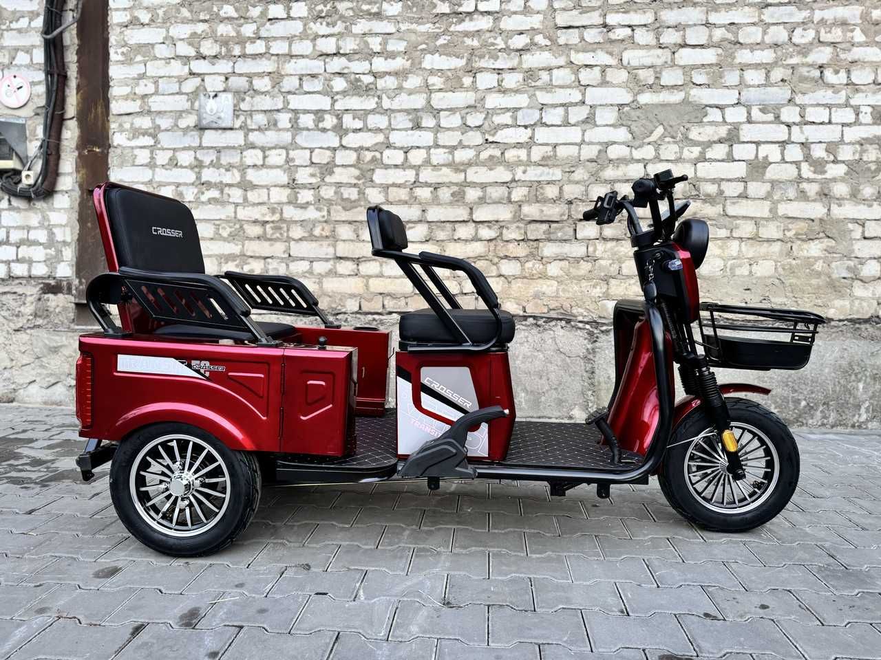 Crosser TR5 Pro Max 800w 72v20a Електро трицикл, Електро скутер Синій