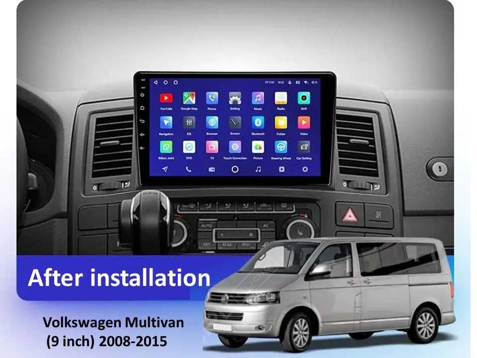 Radio samochodowe Android Volkswagen Multivan (9") 2008.-2015