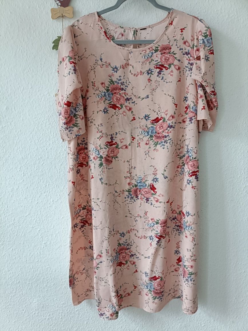Śliczna sukienka w kwiaty #lato plus size rozm. 50