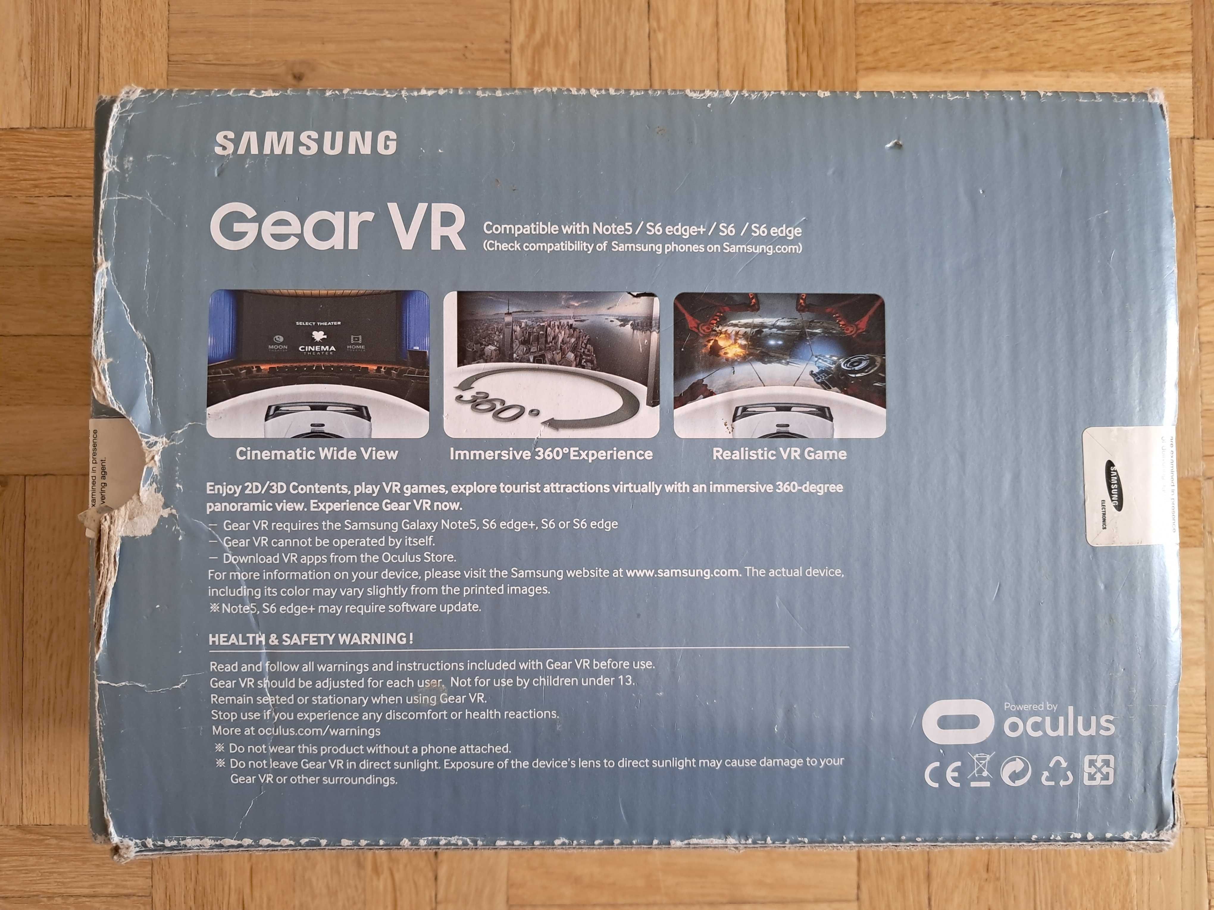 Okulary 2D 3D Gear VR Samsung Galaxy Note5 S6 edge