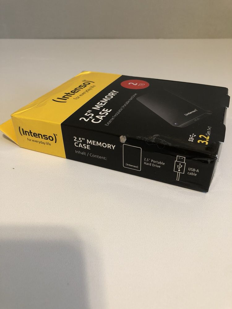 Зовнішній жорсткий диск Накопичувач Intenso Memory Case 2 ТБ
