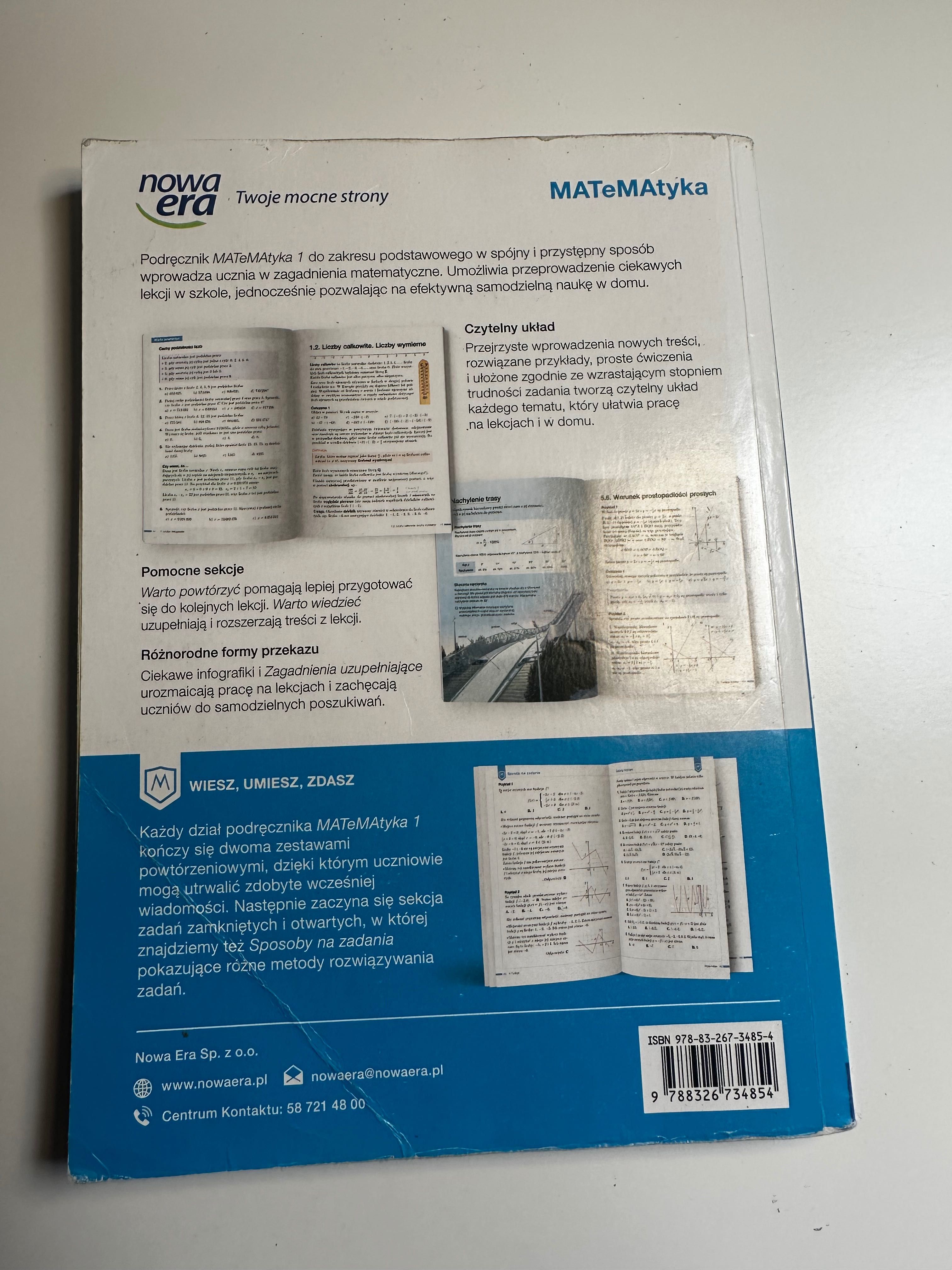 Podręcznik do matematyki klasa 1 MATeMAtyka
