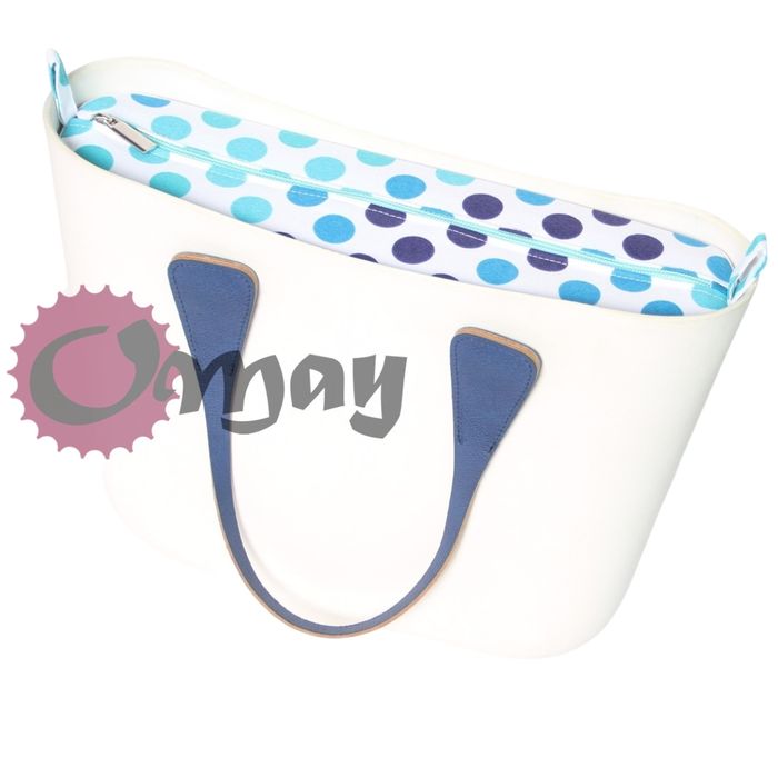 organizer OBAG MINI groszki grochy turskus mięta wkład OMAY