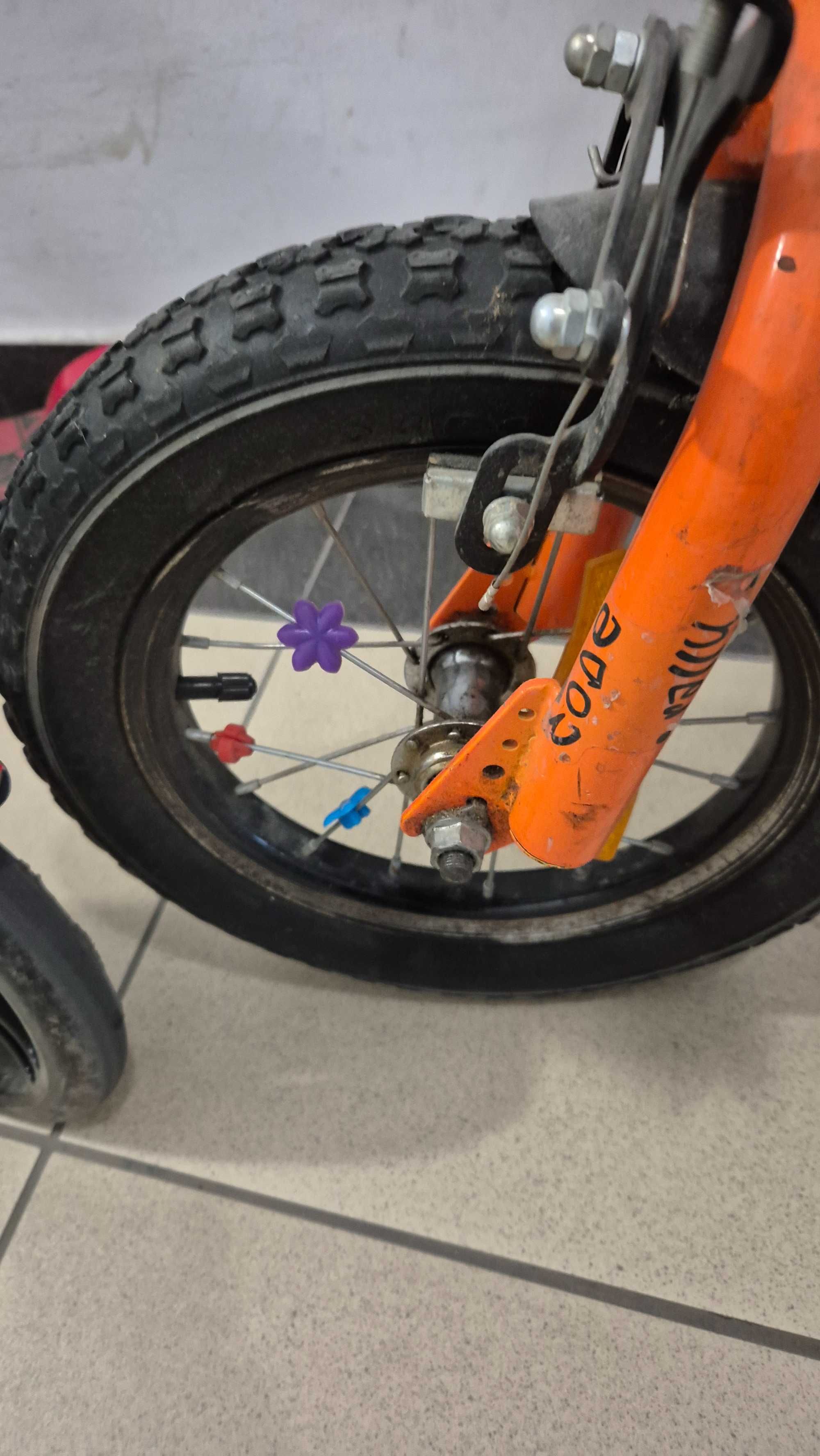 Rowerek 12" BMX do nauki.