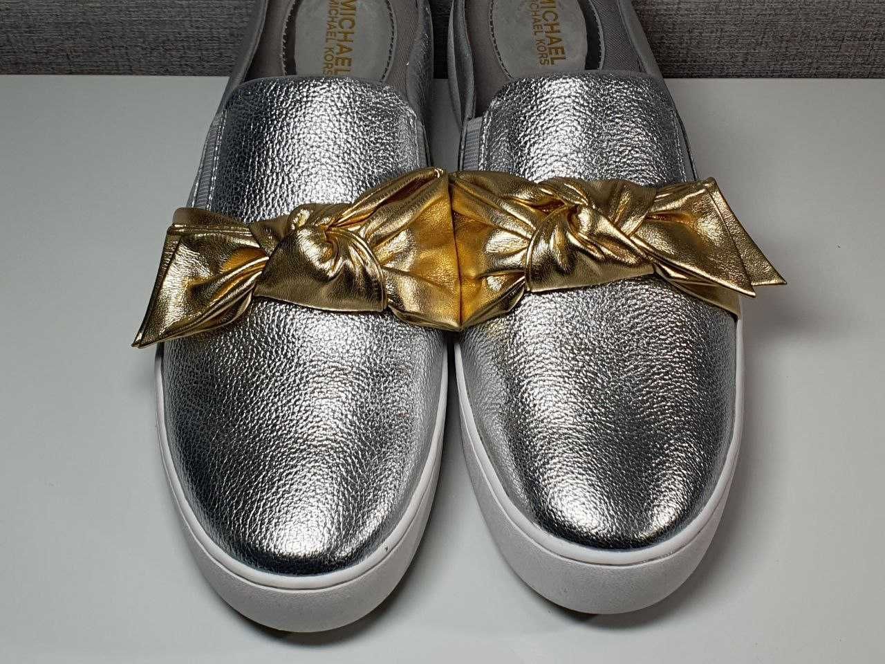Літнє Взуття Michael Kors Willa Two-Tone Metallic Platform Mule