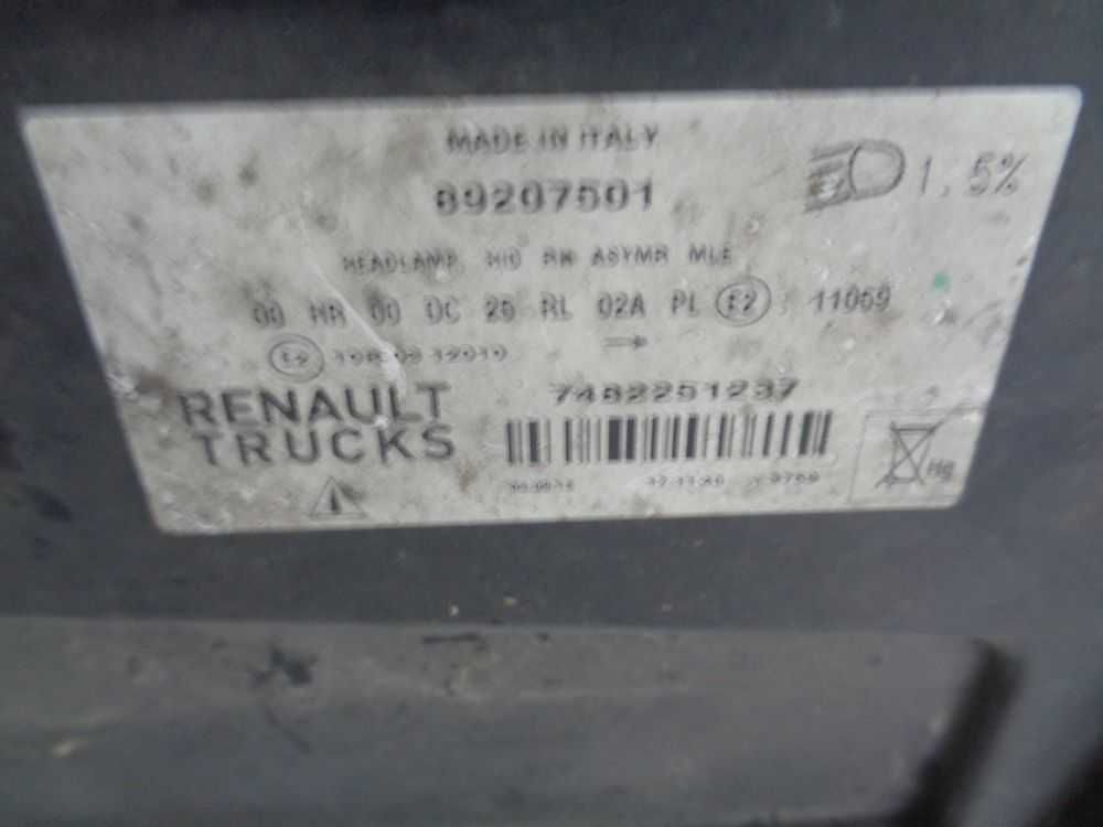 Renault Range Gama T D C Reflaktor Lampa Xenon LED Prawa RH Oryginał