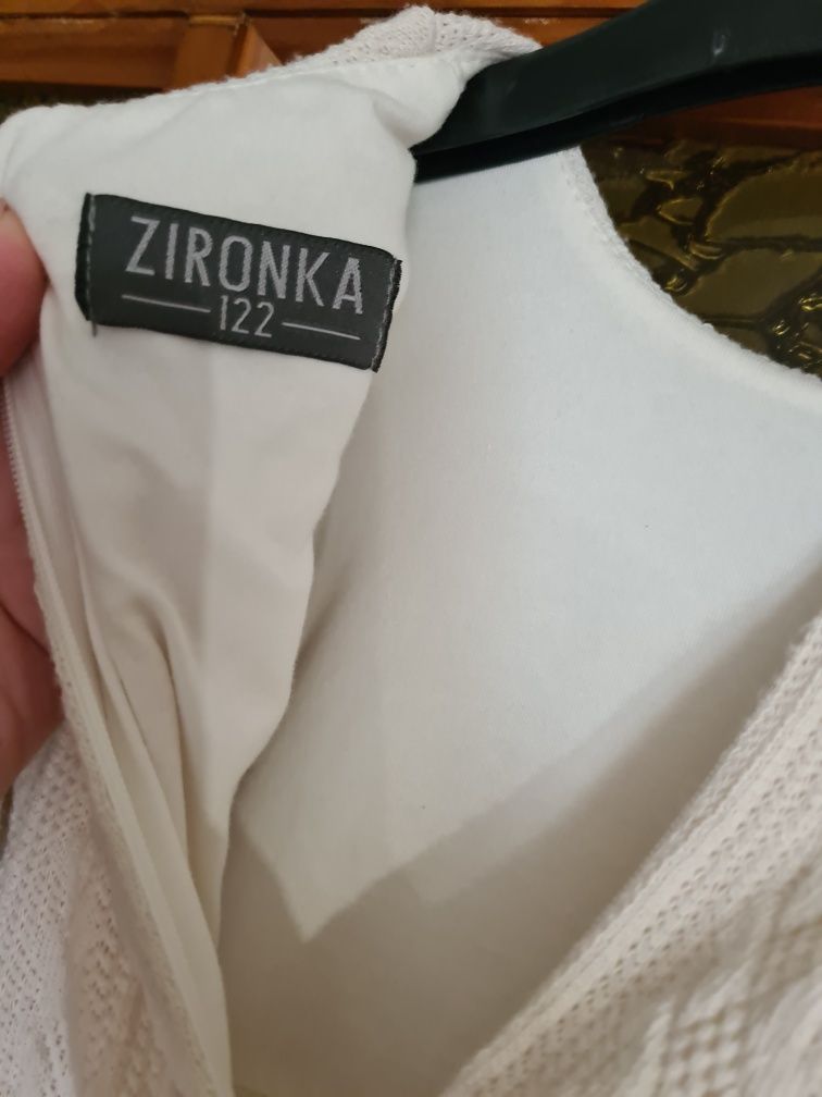 Шикарное нарядное платье ZIRONKA с нарядным обручем и белыми колготами