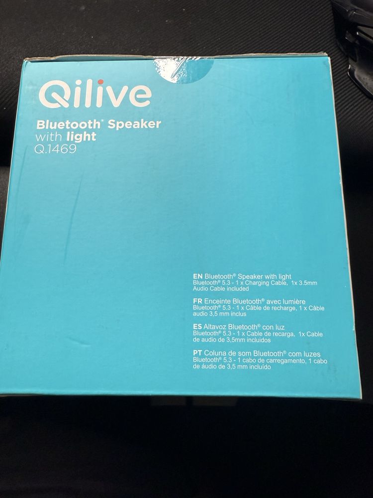 Nowy Nieotwierany Głośnik Podświetlany Bluetooth Qilive
