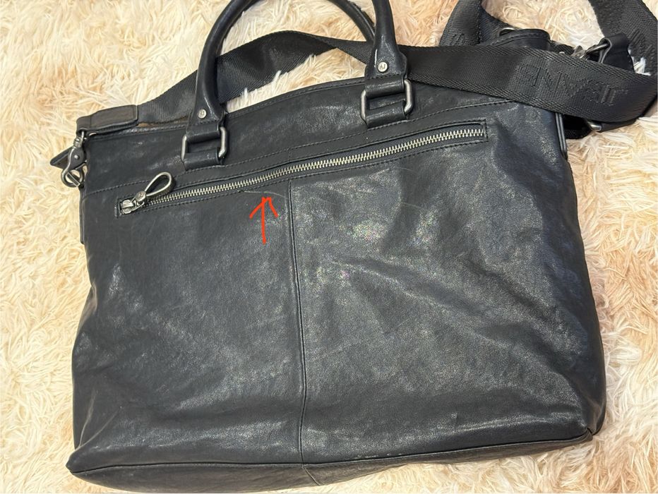 Кожаная сумка Armani