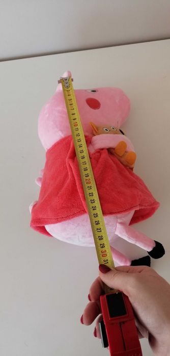 duża maskotka pluszowa interaktywna świnka peppa i miś teddy pluszak