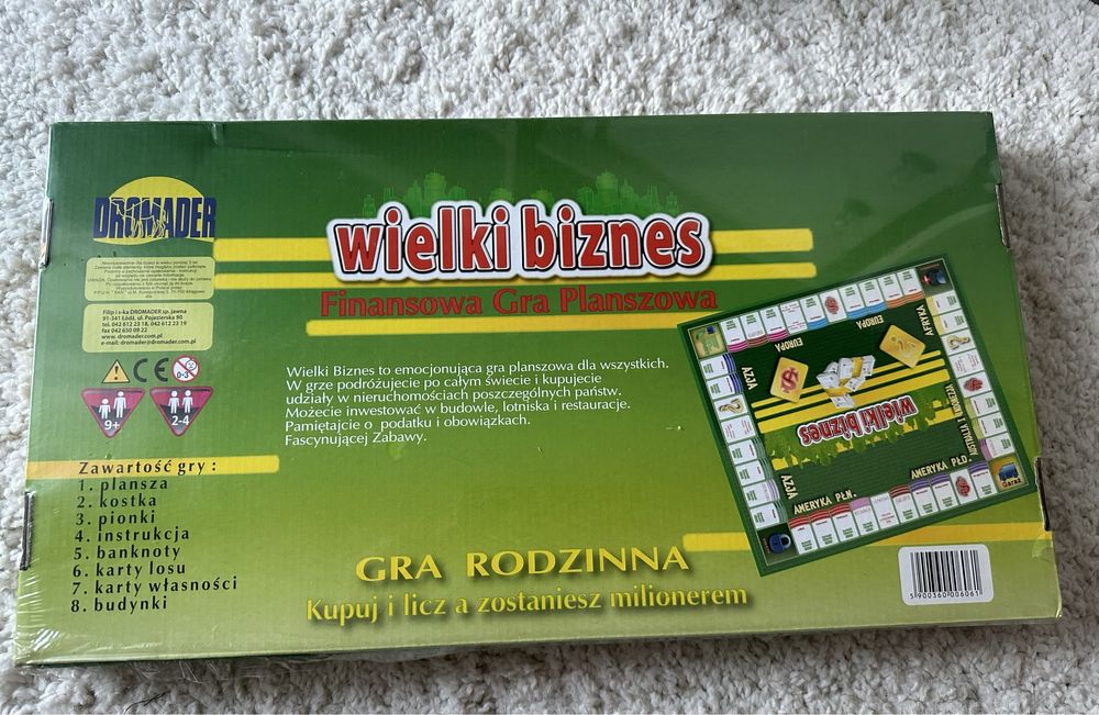 Gra planszowa WIELKI BIZNES ~ NOWA