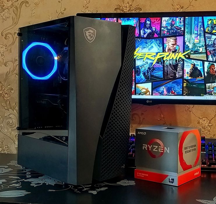 ПК RX570 8gb+ Ryzen 5 1600+ 16Gb DDR4 AM4 игровой компьютер