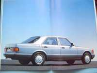 MERCEDES W126 S-Klasse 260SE - 560SEL 1986 *prospekt 40 str. RABATY !