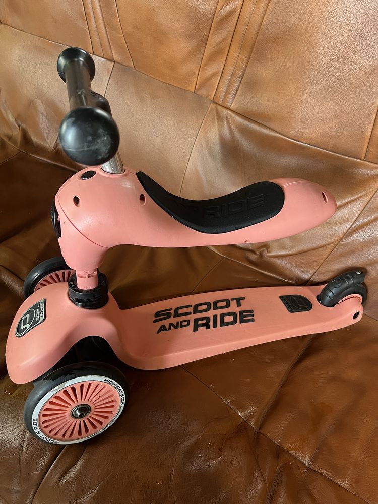 3w1 Oryginalna Hulajnoga + Jezdzik + Kask Scoot and Ride
