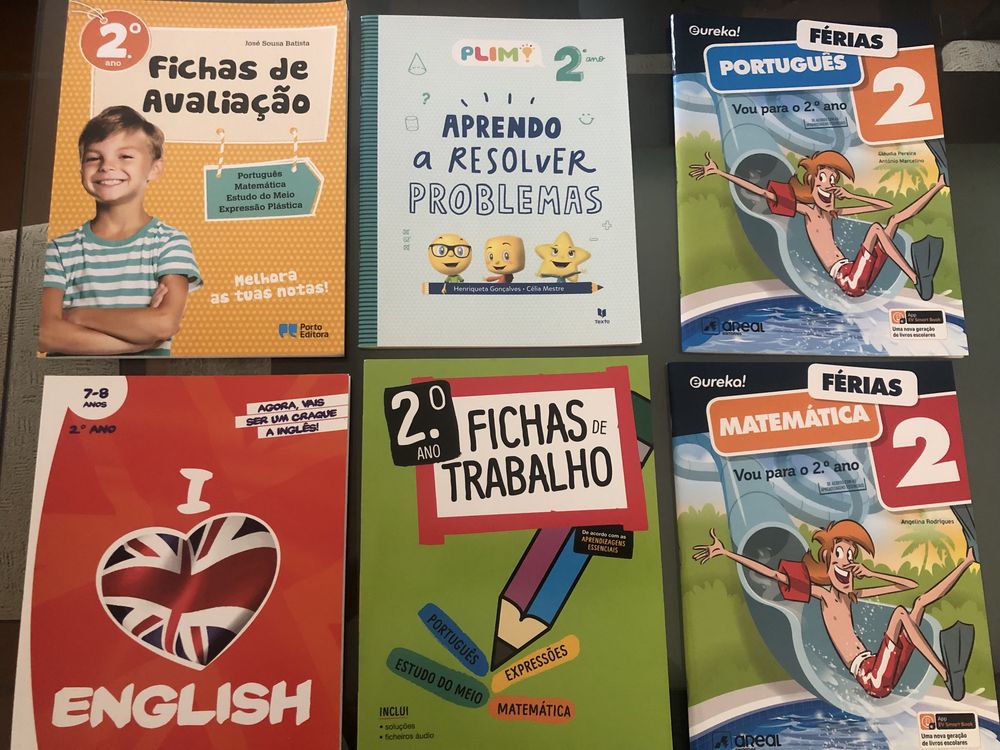 Livros de fichas 2o ano e 1o ano