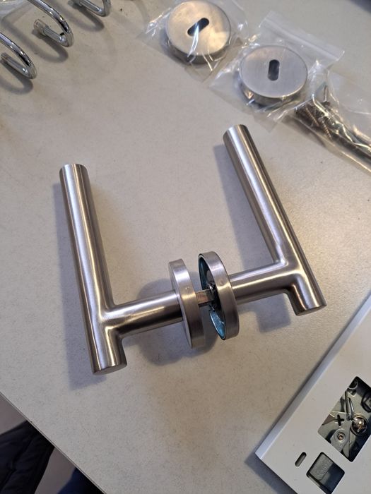 Puxadores inox de porta