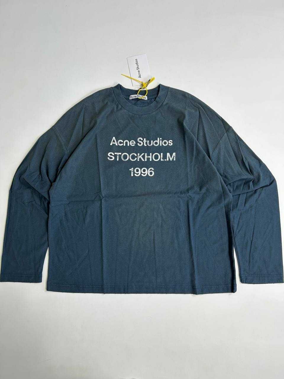Acne Studios лонгслів лонгслив синий футболка темно синя  S M L XL
