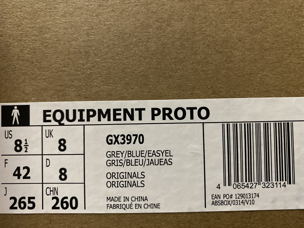 Adidas equipment proto / кросівки