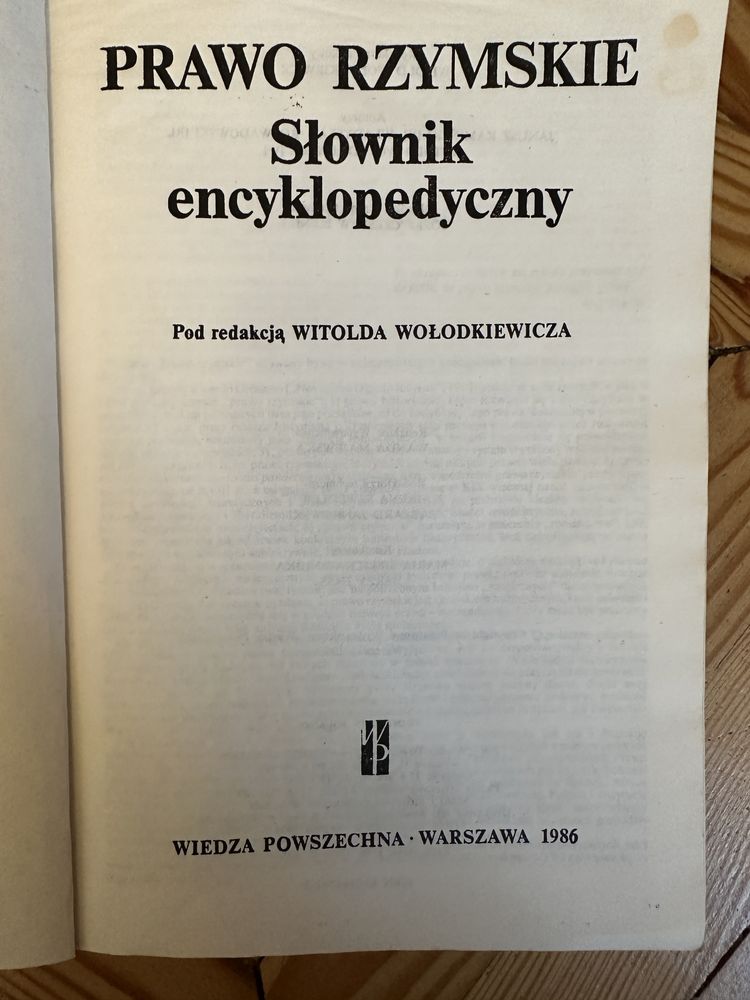 Prawo rzymksie słownik W. Wołodkiewicz